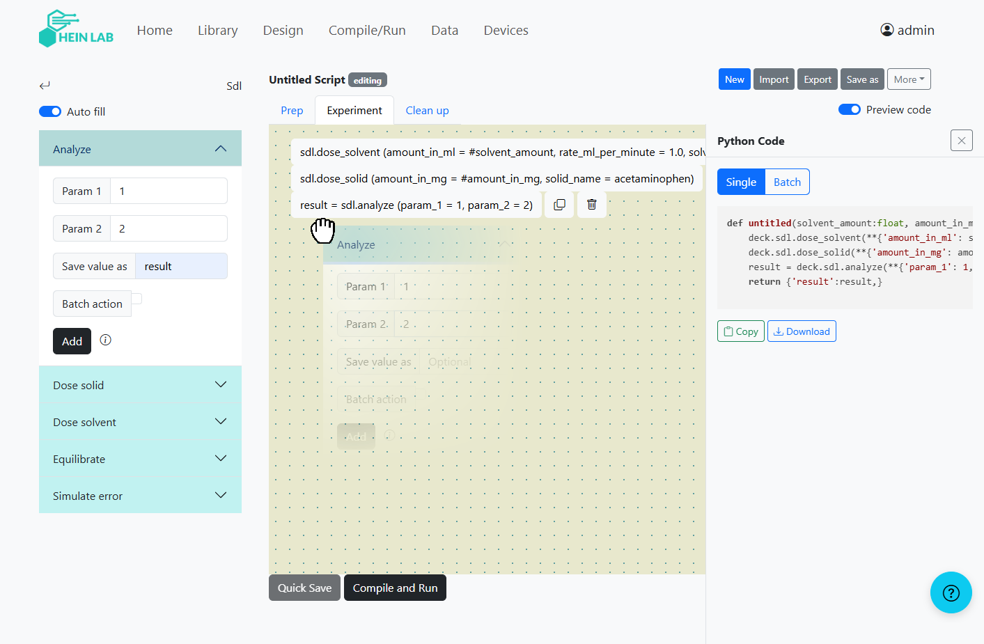Workflow design